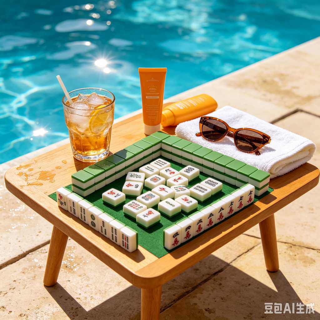 deep print mahjong set