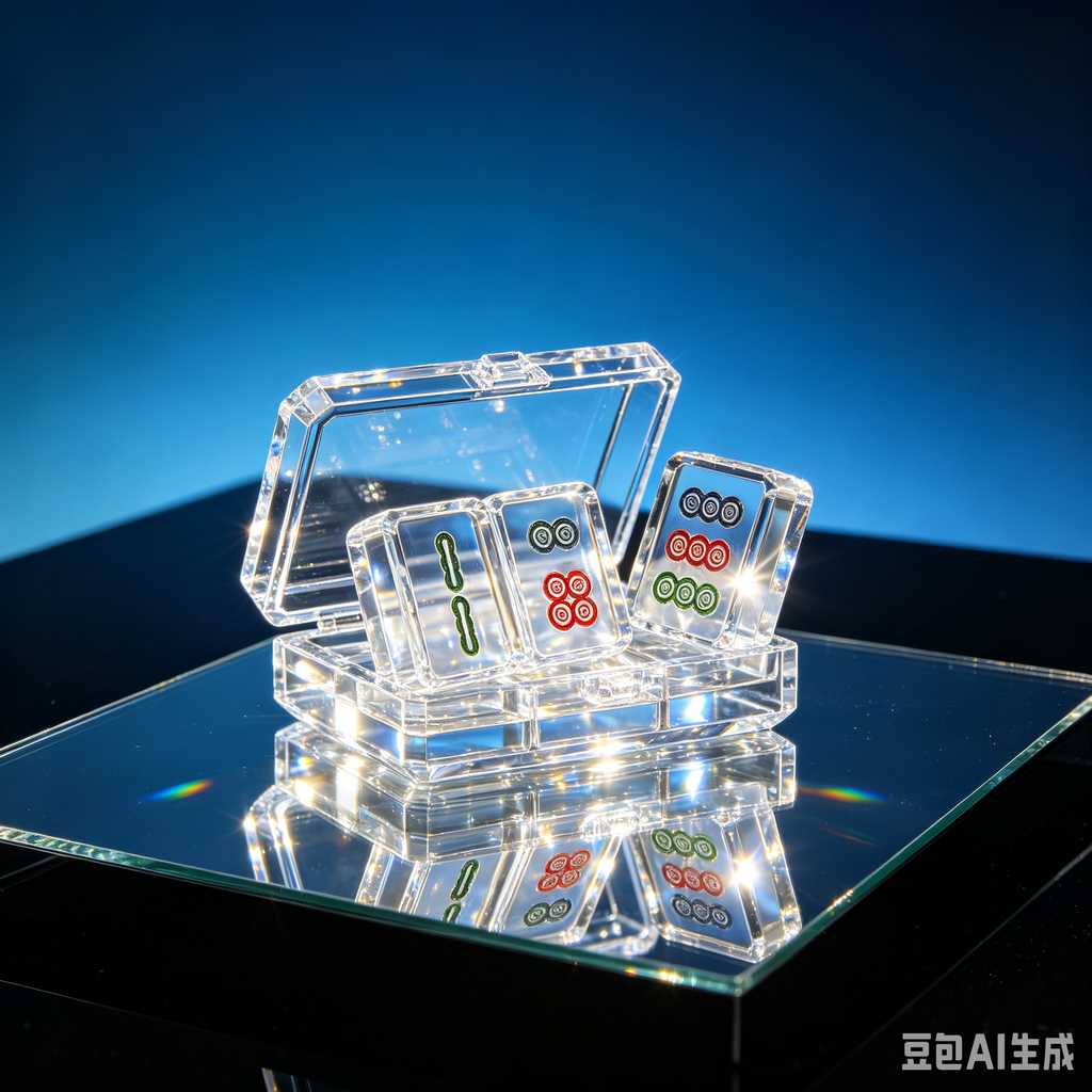 black crystal mahjong tiles