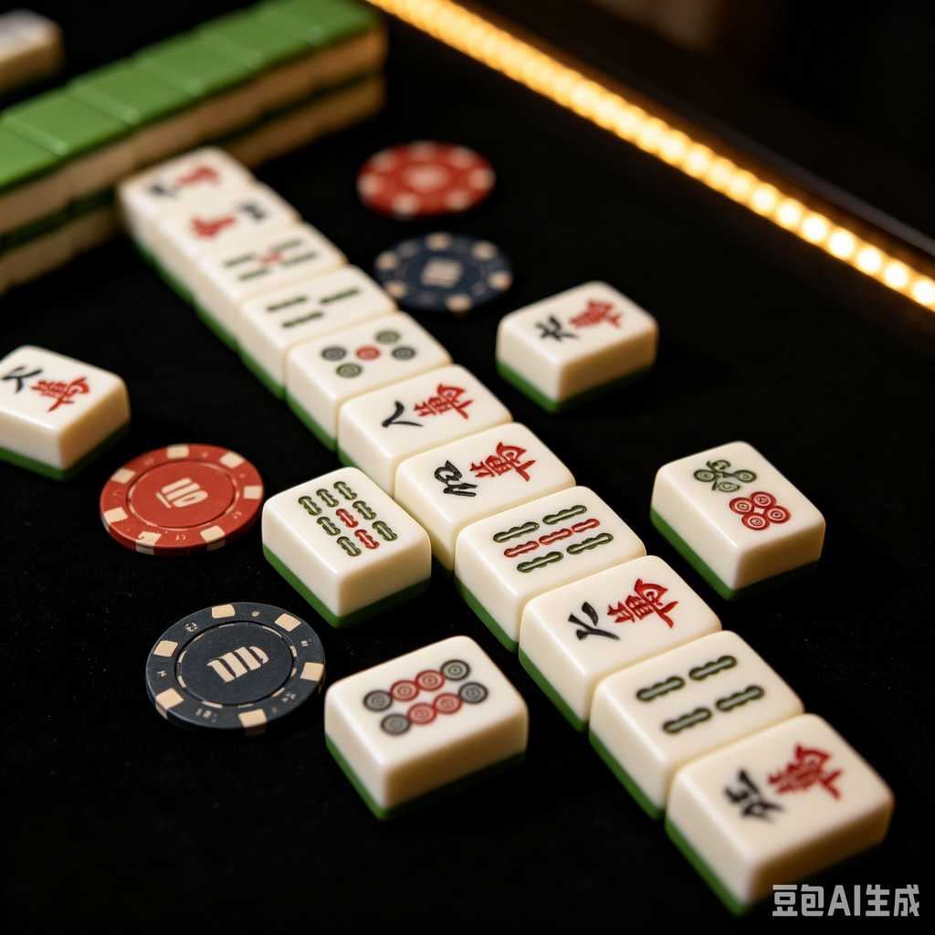 blue crystal mahjong set